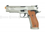 Sig Sauer P226 X5 CO2 Full Metal Blowback- Silver/Wood Style Grip